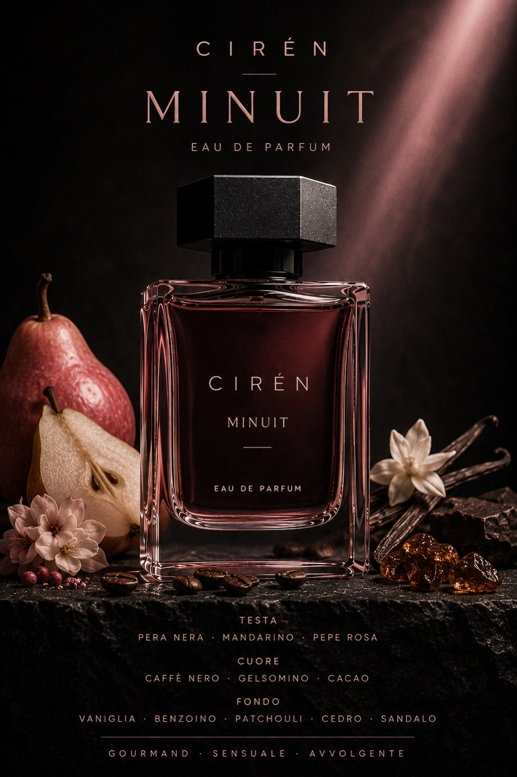 CIRÉN MINUIT Eau de Parfum bottle — sensual oriental gourmand fragrance