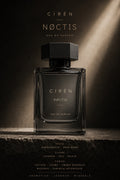 CIRÉN NØCTIS Eau de Parfum bottle — dark woody mineral fragrance